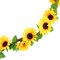 2 Pcs 7.8FT Artificial Sunflowers Garland Silk Fake Yellow Flower Ivy Vines Sunflower
